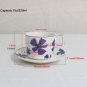 Guangyang 12 Pieces Fine Porcelain Cups and Saucers Set, 7Oz/220Ml Tea Set, Flow