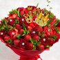 324 Pcs Gold Flower Bouquet Accessories 300 Pcs Diamond Pins for Flowers Bouquet