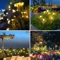 Solar Garden Lights-New Upgraded 4 Pack 8 LED Solar Powered Firefly Lights 4 Pac