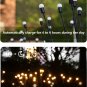 Solar Garden Lights-New Upgraded 4 Pack 8 LED Solar Powered Firefly Lights 4 Pac