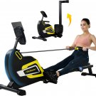 Rowing Machine,  Foldable Magnetic Rower Machine with Extended Slide Rail, 14 Le