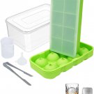 Large Ice Cube Mold (8+8 Pcs) Whiskey Ice Ball Maker Mold, Silicone Big Ice Cube