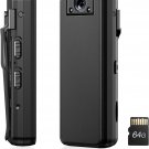 A21 1080P Body Worn Camera, 64GB Video Camera, A21 Rotate Lens Wearable Camera,