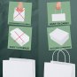 Paper Gift Bags 16X6X12'' 50Pcs White Paper Bags with Handles Bulk, Large Kraft