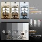 3-Rings D31.5&acirc;��&acirc;�� Modern Crystal LED Chandelier Black Dimmable Circular Pendant Li