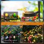 Solar Garden Lights, 8 Pack 80 LED Solar Lights Outdoor Waterproof,New Upgraded