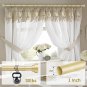 Curtain Rod with 2Pcs Curtain Holdbacks,  Gold Curtain Rod for Windows 28 to 48