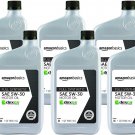 Amazon Basics 6-Pack of Full Synthetic Motor Oil, SN Plus, Dexos1-Gen2, 5W-30, 1