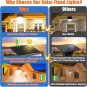 Solar Outdoor Lights, Aluminium Solar Flood Lights 2000LM LED Security Lights,