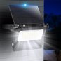 Solar Outdoor Lights, Aluminium Solar Flood Lights 2000LM LED Security Lights,