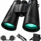 12X42 Binoculars for Adults High Powered Compact HD Binoculars with BAK4 Prism F