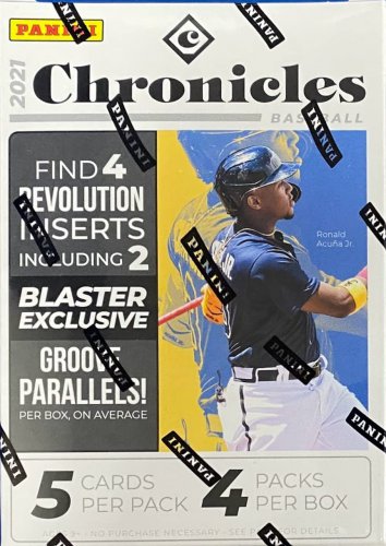 2021 Panini  Baseball 4-Pack Blaster Box Factory Sealed (Exclusive Groove Parall