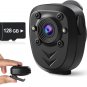 Mini Body Camera Video Recorder Built-In 128GB Memory Card with Night Vision IR