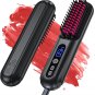 Cordless Hair Straightener Brush, Portable Negative Ion Hot Comb 45Mins Long Bat