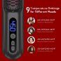 Cordless Hair Straightener Brush, Portable Negative Ion Hot Comb 45Mins Long Bat