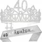 40Th Birthday,40Th Birthday Tiara and Sash,40 & Fabulous,40Th Birthday Crown,40