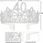 40Th Birthday,40Th Birthday Tiara and Sash,40 & Fabulous,40Th Birthday Crown,40