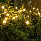 Solar Garden Light Outdoor Waterproof, 4 Pack 8 LED Swaying Firefly Garden Light