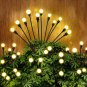 10 LED Solar Powered Firefly Lights Outdoor Waterproof, Solar Garden Lights Deco