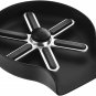 Glass Rinser for Kitchen Sink Attachment Stainless Steel/Matte Black Cup Washer