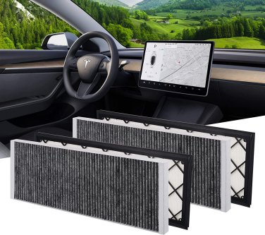 Tesla Model Y Cabin Air Filter HEPA Air Intake Filter Replacement with Activated