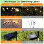Solar Garden Lights,Upgraded Solar Swaying Light with 20 LED Starburst,Outdoor W