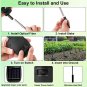 Solar Garden Lights,Upgraded Solar Swaying Light with 20 LED Starburst,Outdoor W