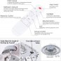 KKMYWAN Modern Crystal Chandelier Dimmable 3 Ring LED Chandelier round Pendant L
