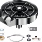 Glass Rinser, Metal Bottle Washer for Kitchen Sink - Cup Washer with 10 Powerful