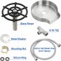 Glass Rinser, Metal Bottle Washer for Kitchen Sink - Cup Washer with 10 Powerful