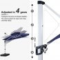 9FT Cantilever Patio Umbrella Double Top round Umbrella Outdoor Offset Umbrella