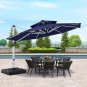 9FT Cantilever Patio Umbrella Double Top round Umbrella Outdoor Offset Umbrella