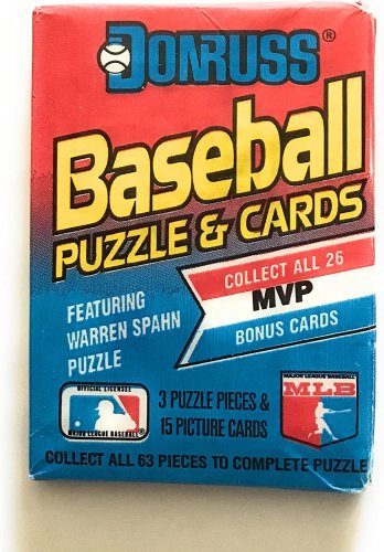 1989 Donruss  Pack Includes 15 Cards and Puzzle Car