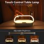 LED Night Light, Bedside Lamp with Wireless Charger,4 in 1 Touch Charger Lamp, P