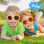 LYTMDSKY 8 Pieces Kids round Flower Sunglasse, Girls Sunglasses Cute Outdoor Bea