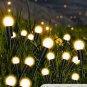 Solar Garden Lights [4 Pack 12 LED] New Upgraded Firefly Lights Solar Outdoor Wa