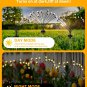 Solar Garden Lights [4 Pack 12 LED] New Upgraded Firefly Lights Solar Outdoor Wa