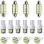 14X White LED Light Interior Package Kit for 1999-2016 F250 F350 Super Duty
