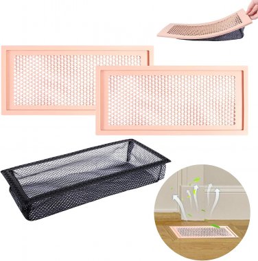 2 Pcs Silicone Floor Register,Floor Register Tra-P Floor Vent Screen Net Fits Fl