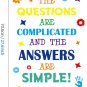 Lchen Colorful Inspriational Wall Sticker Sometimes the Quetions Are Complcated