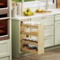 Adjustable Pull Out Cabinet Organizer 4½â W X 24½âH 4-Tier Narrow Cabinet Drawer