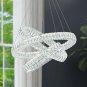 Modern Crystal Chandelier Living Room Lighting Fixture Crystal Flush Mount Chand