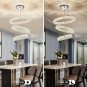 Modern Crystal Chandelier Living Room Lighting Fixture Crystal Flush Mount Chand