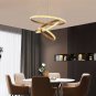 3-Rings D31.5ââ Modern Crystal LED Chandelier Gold Dimmable Circular Pendant Lig