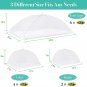 Food Covers for Outside, 2 Extra Large 40"X24" & 2 Large 17"X17" & 2 Middle 14"X