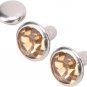 50 Set Rhinestone Rivet, 8MM Synthetic Crystal Rhinestone Colorful Silver Side R