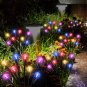 YSD Solar Garden Lights, 4 Pack 8 LED Solar Powered Firefly Lights, Flexible Wat