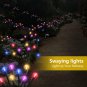 YSD Solar Garden Lights, 4 Pack 8 LED Solar Powered Firefly Lights, Flexible Wat