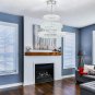DSLITING Dimmable Crystal Chandelier Pendant Light Flush Mount Ceiling Chandelie