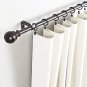 20Pcs Rustproof Drapery Matte Stainless Steel Metal Curtain Rings with Clips 2 I